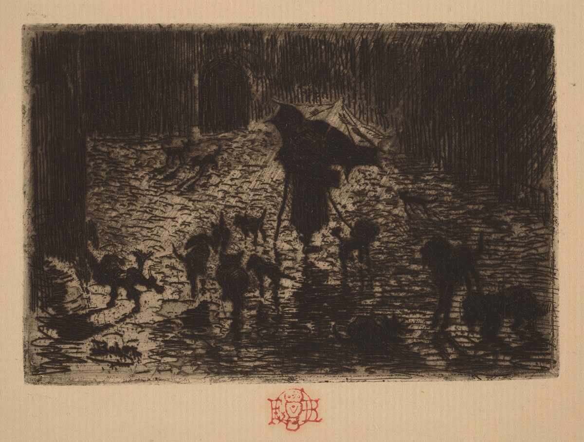 Les Noctambules (The Night Prowlers) by Félix-Hilaire Buhot