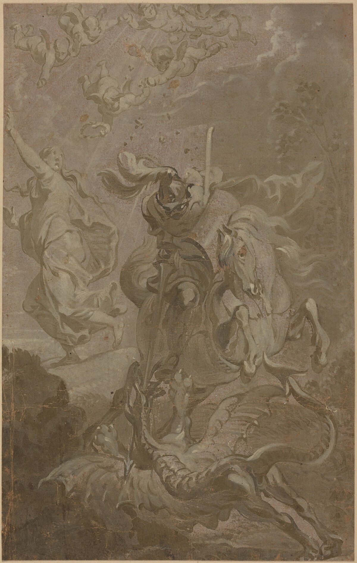 Saint George and the Dragon by Anthonis Sallaert