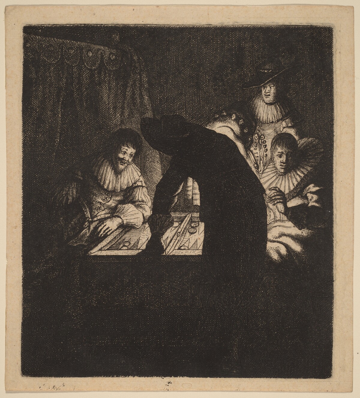 The Backgammon Players by Johannes van Vliet