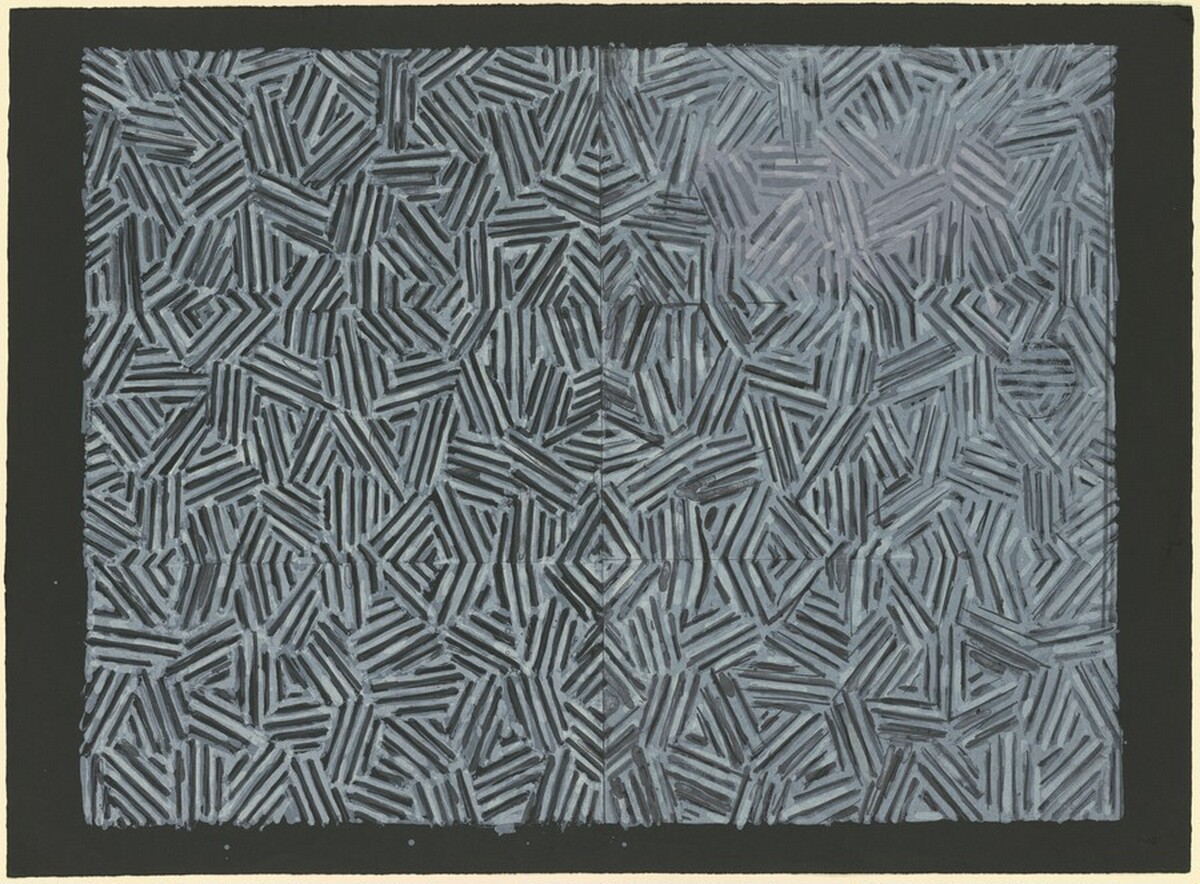 Corpse and Mirror [verso] [trial proof] by Jasper Johns