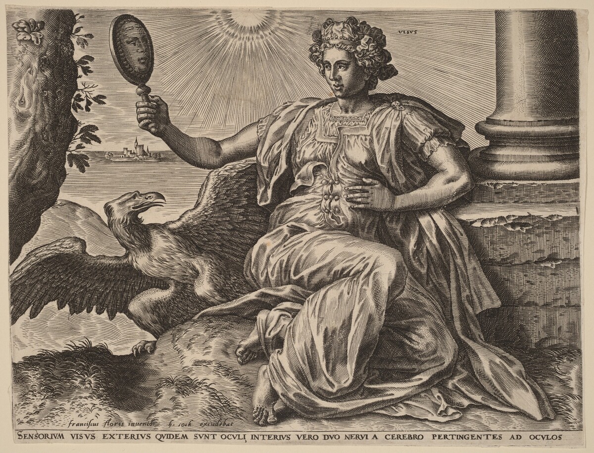 Visus (Sight) by Cornelis Cort after Frans Floris I