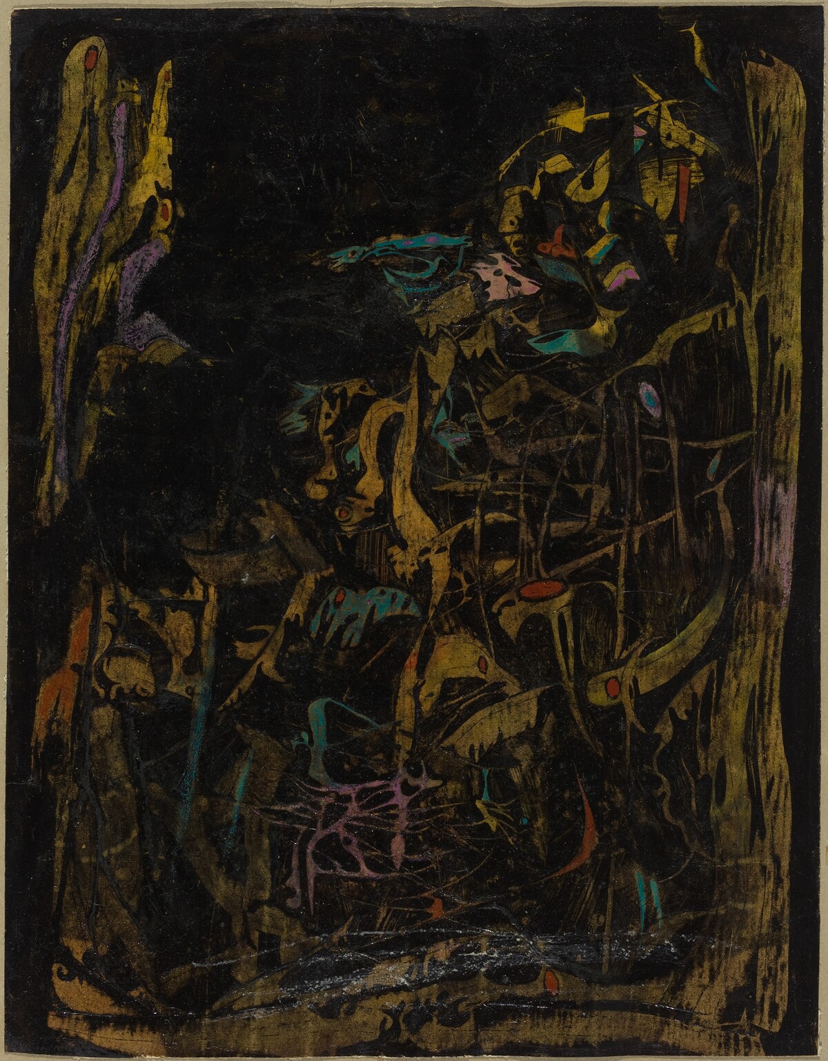 Composition II, Dark by Simon Hantaï