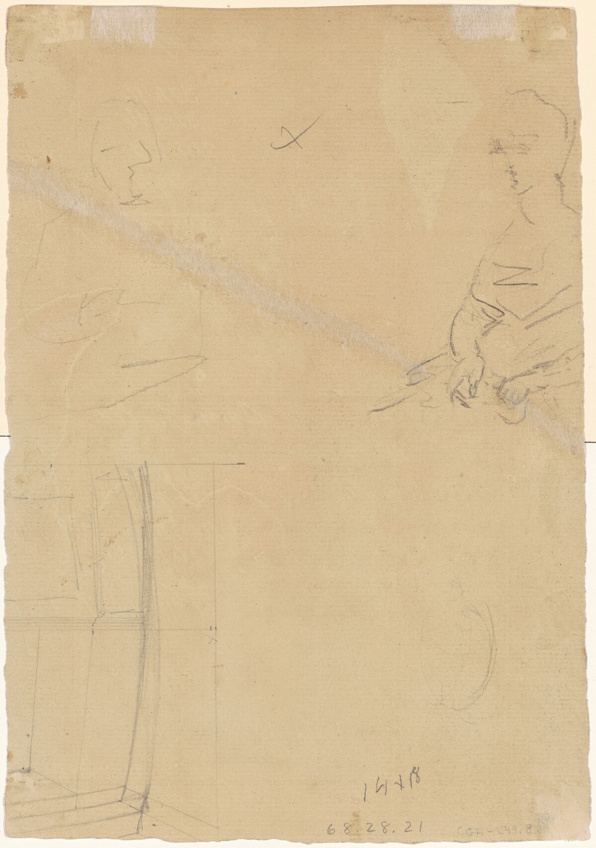 Figure Studies [verso] by Thomas Sully