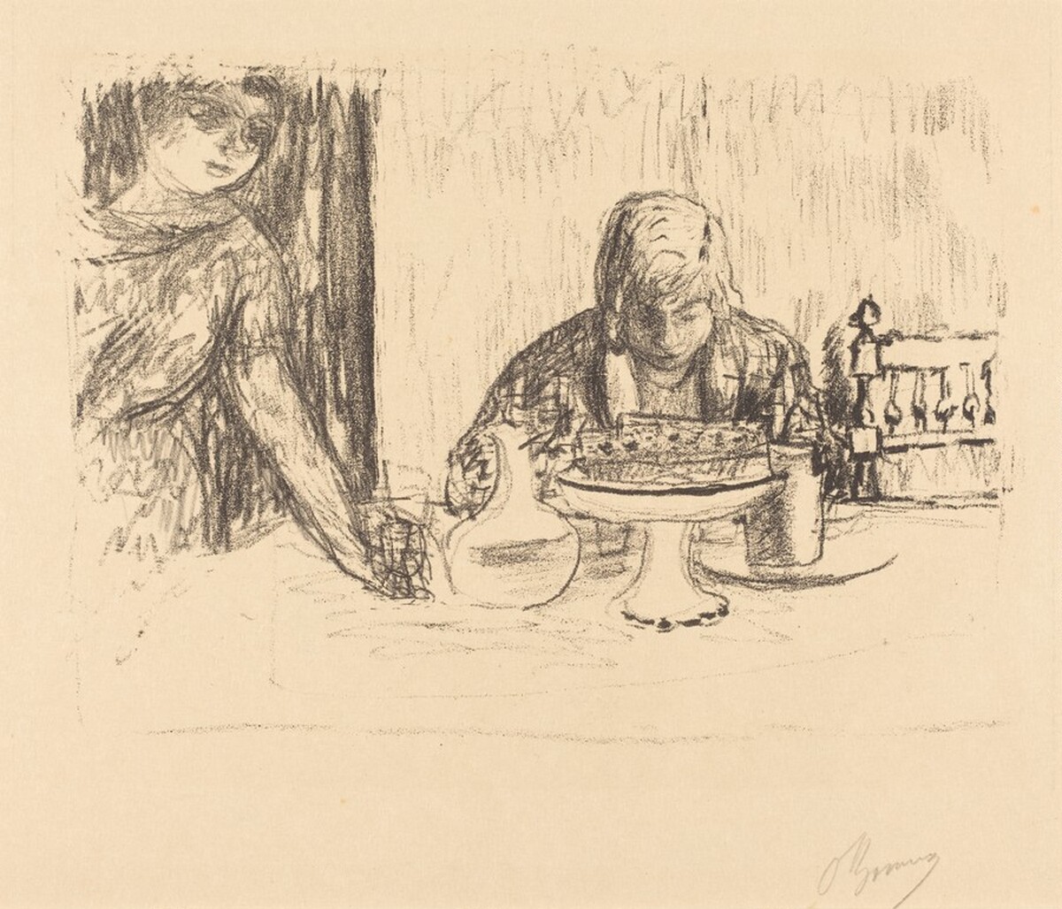 The Pitcher and the Fruit-Dish by Pierre Bonnard