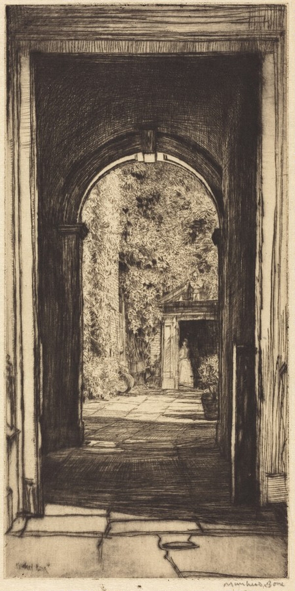 Coulton's Doorway, King's Lynn by Muirhead Bone