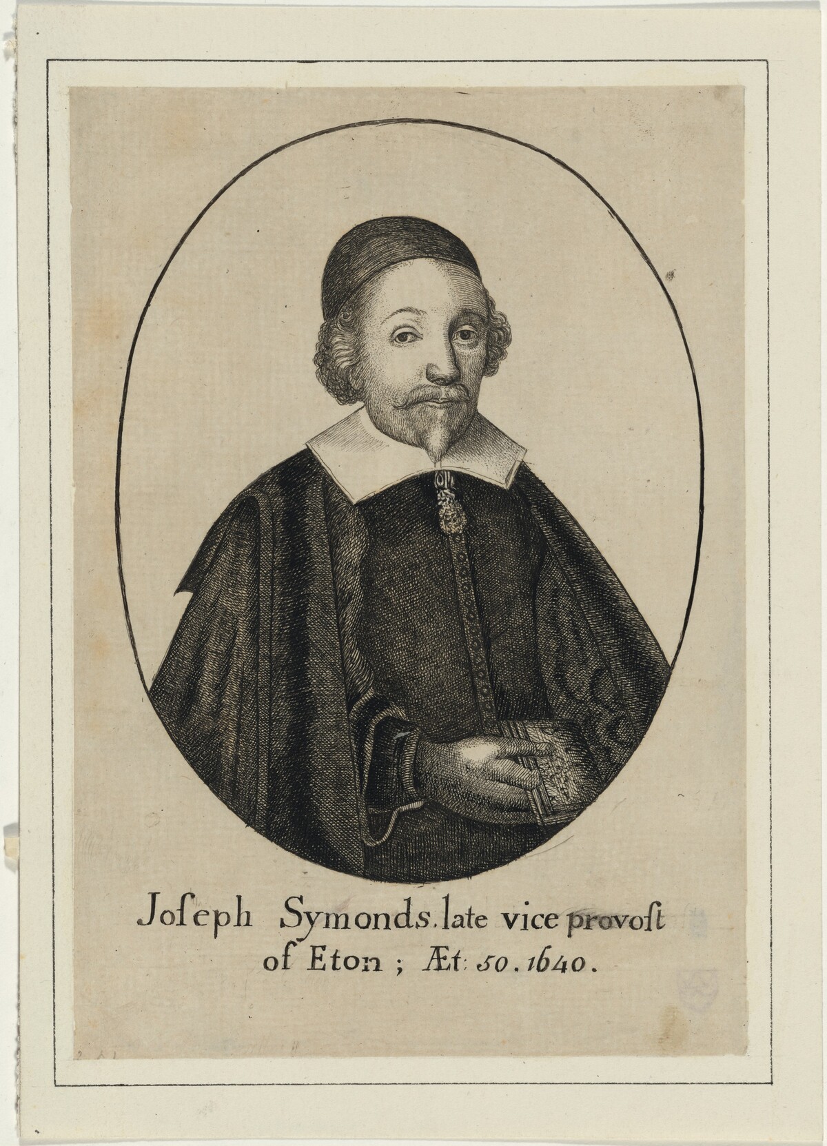 Joseph Symonds, Vice-Provost of Eton by Unknown Artist