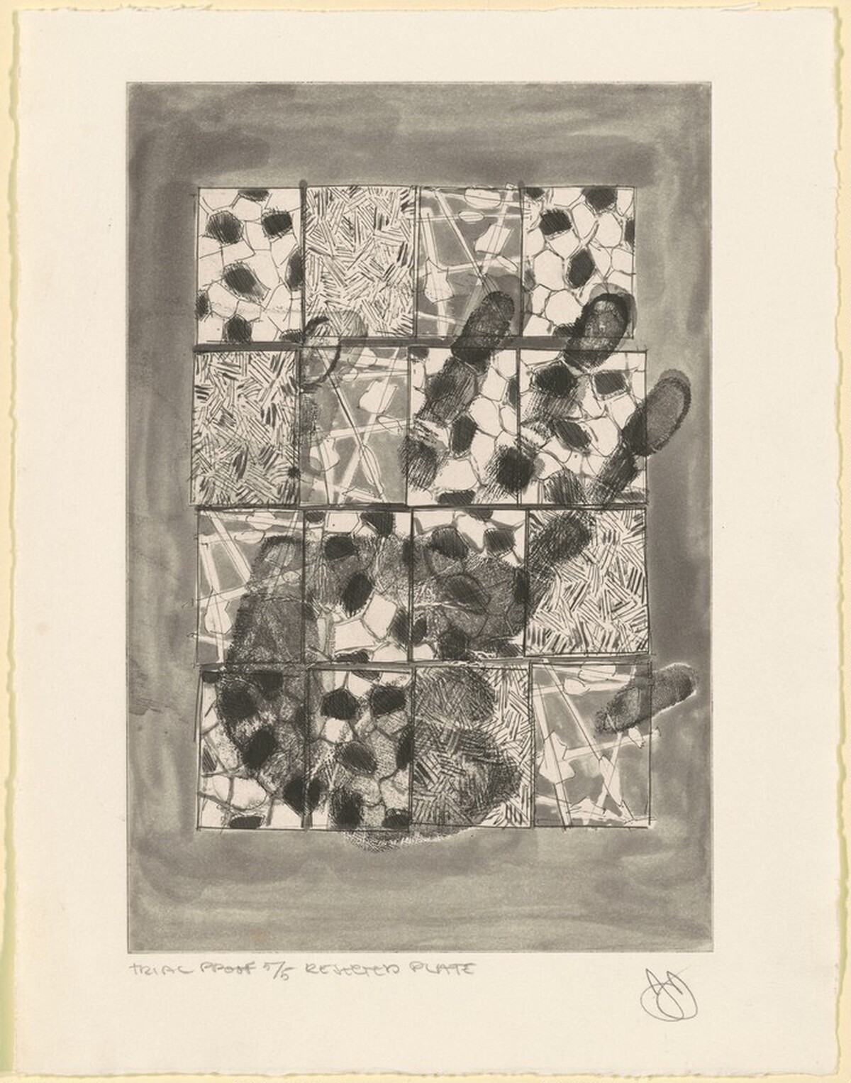 Rejected Plates: Hand [trial proof 5] by Jasper Johns