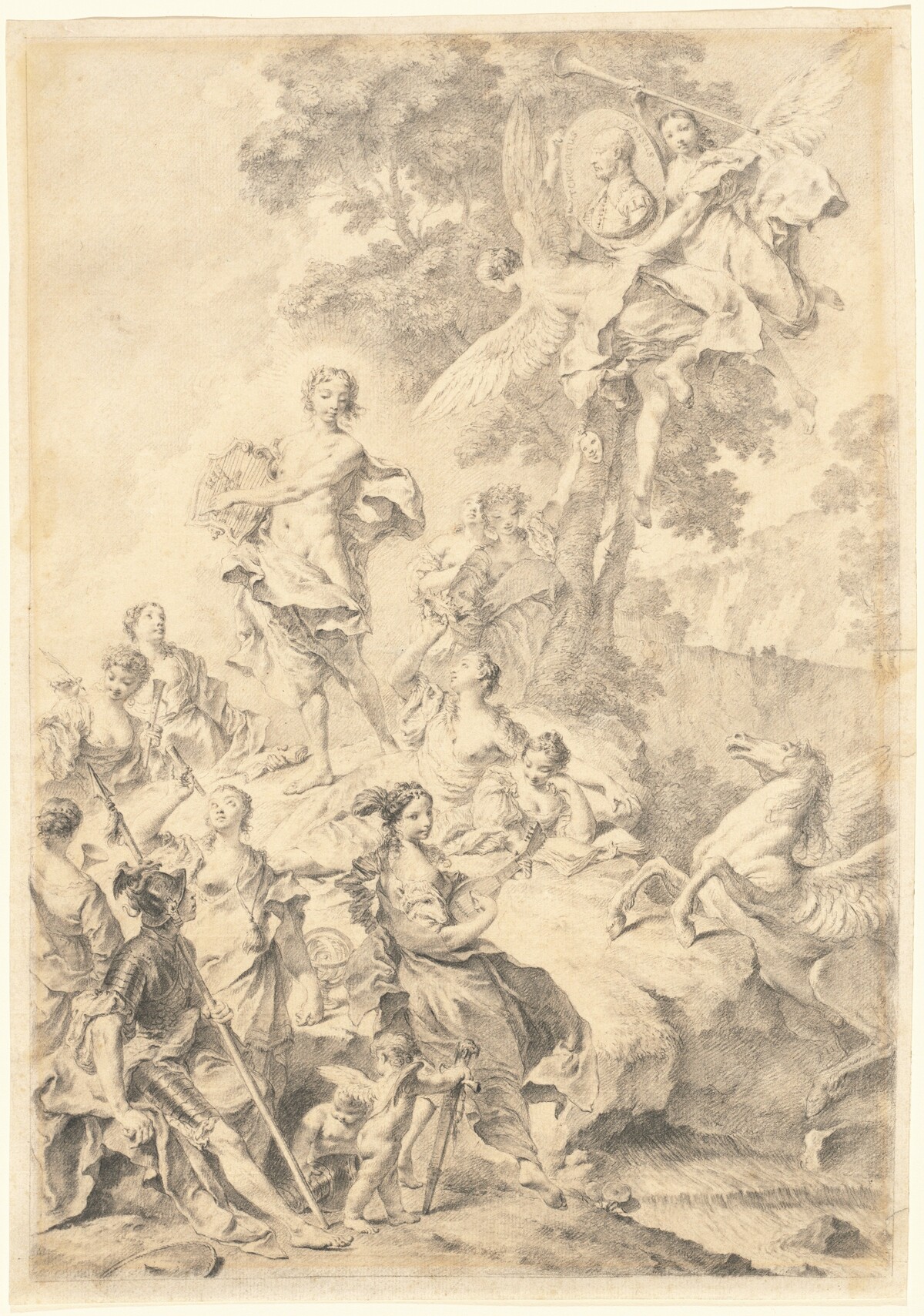 Apollo, the Muses, and Mars: In Praise of Tasso by Giovanni Battista Piazzetta