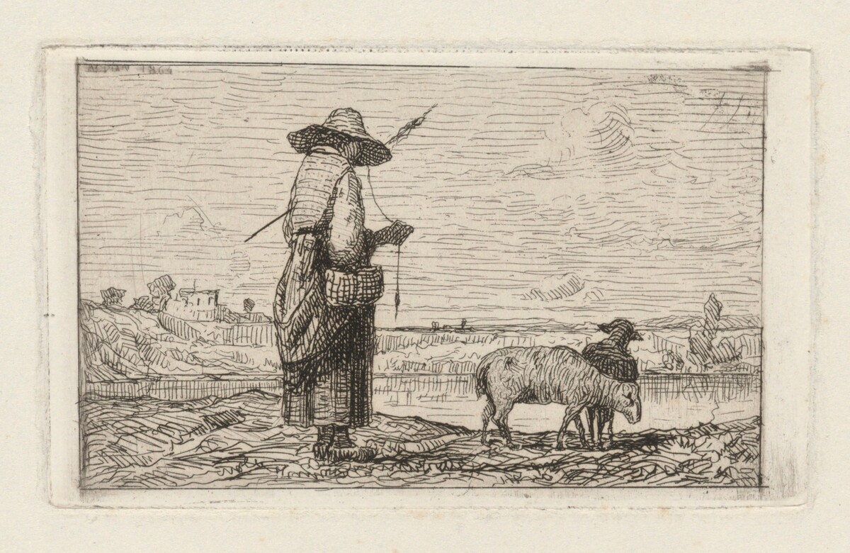 Shepherdess by Adolphe Appian