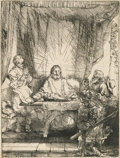 Christ at Emmaus: the Larger Plate
