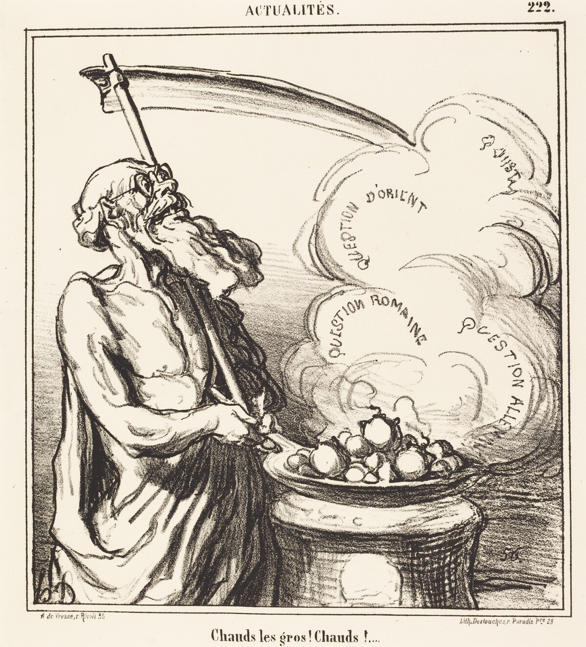 Chauds les gros! chauds!... by Honoré Daumier