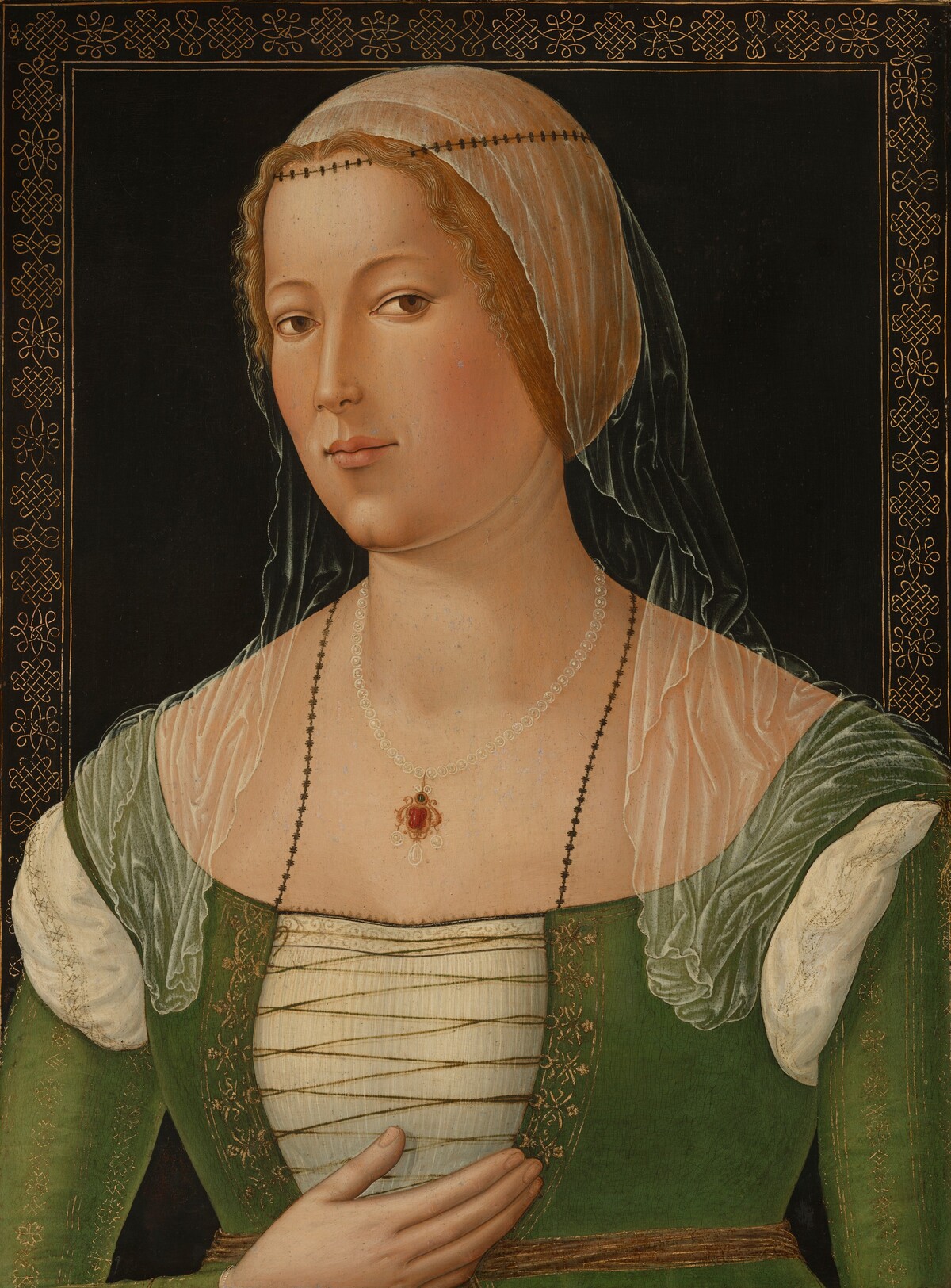 Portrait of a Young Woman by Girolamo di Benvenuto