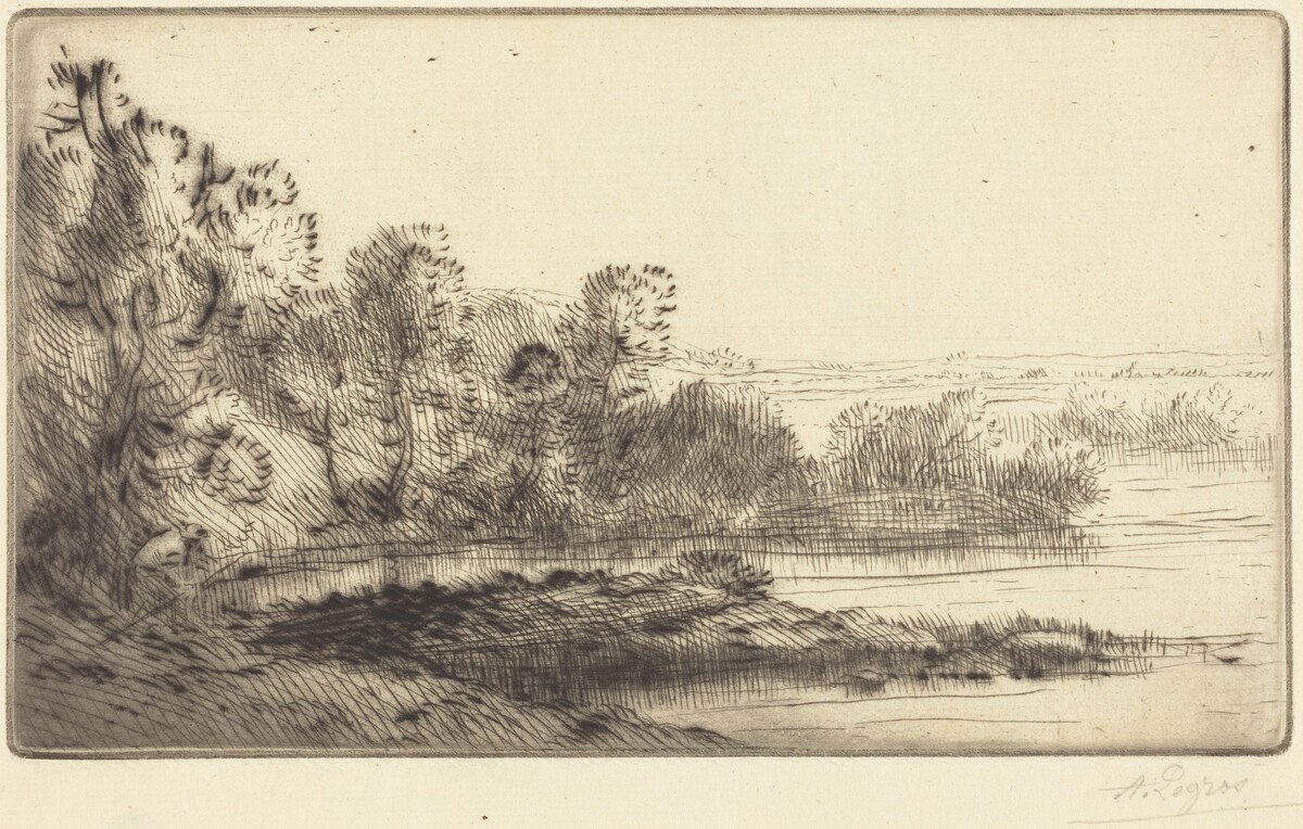 Along the Terne (Sur la terne) by Alphonse Legros