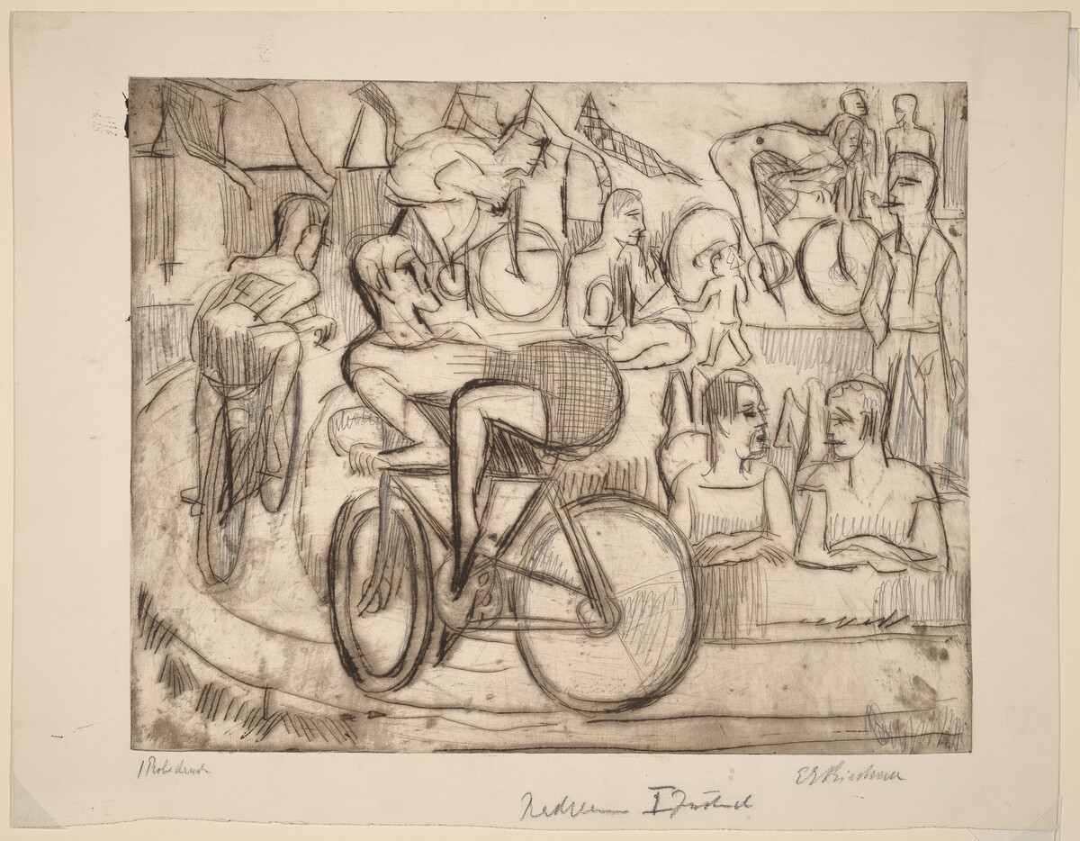 Cycle Race by Ernst Ludwig Kirchner