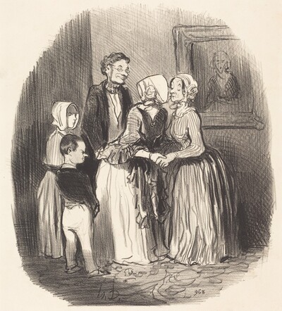 Au novel an, visite... a la tante Rabourdin