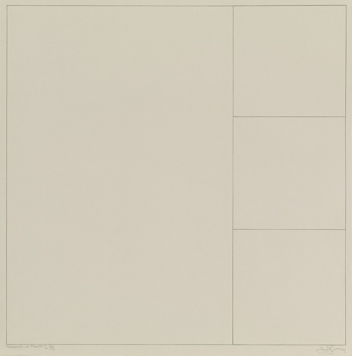 #6 (after 'Untitled 1975') [progressive proof 1] by Jasper Johns