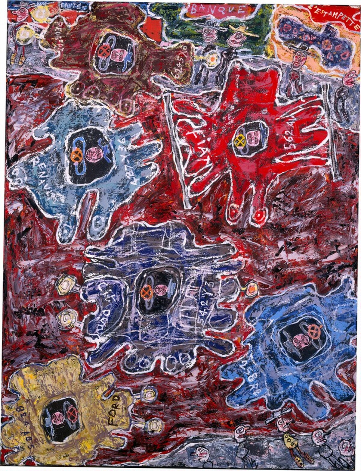 La Fiat aux pare-chocs (The Fiat with Bumpers) by Jean Dubuffet
