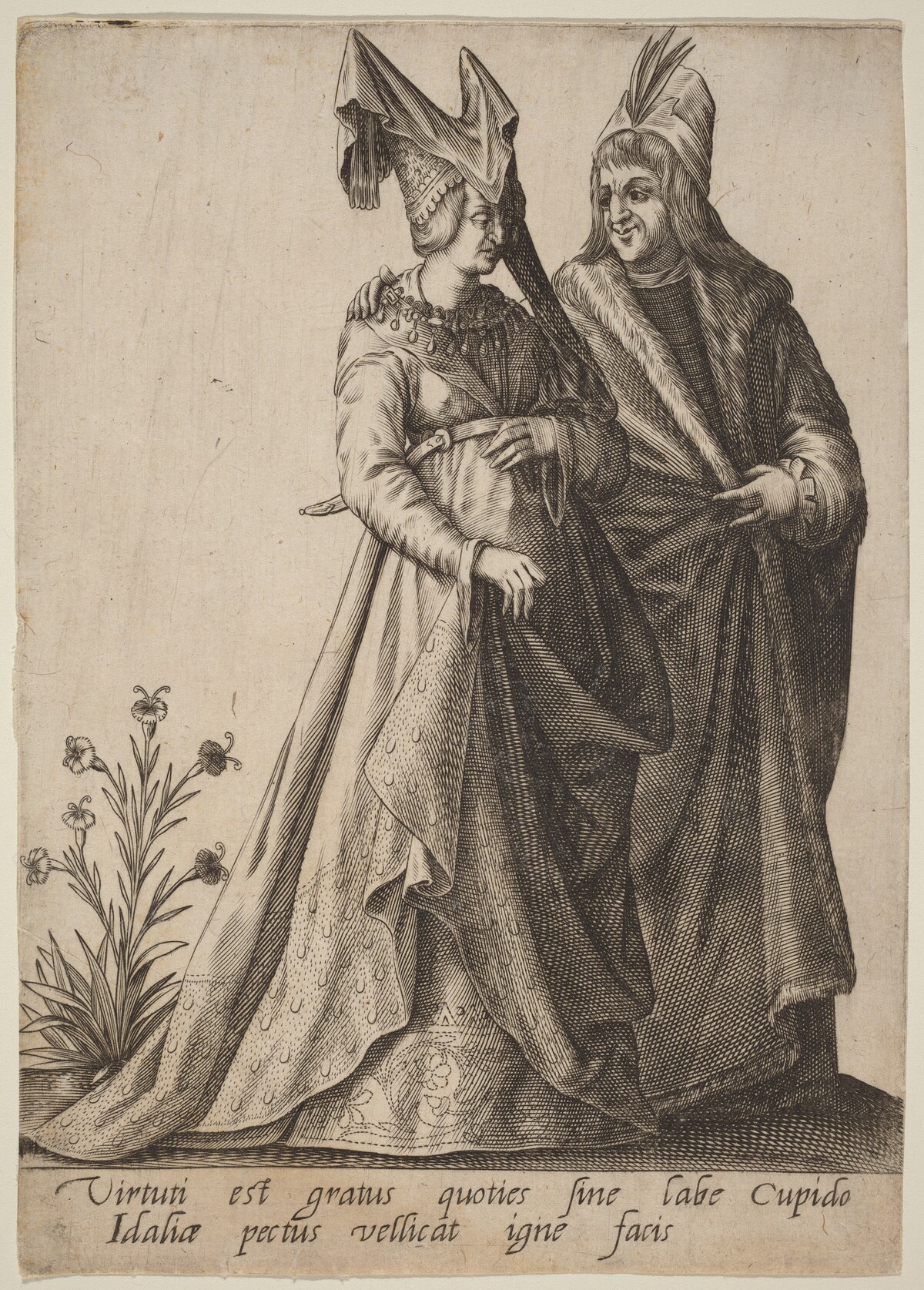Virtui est gratus quoties... by Robert Boissard after Jean-Jacques Boissard