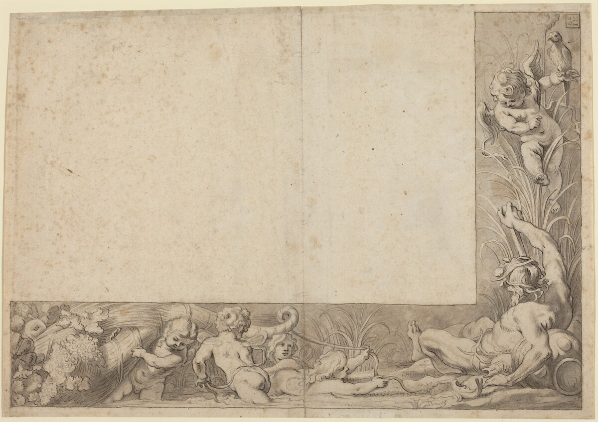 River God with Putti by Cornelis Schut I