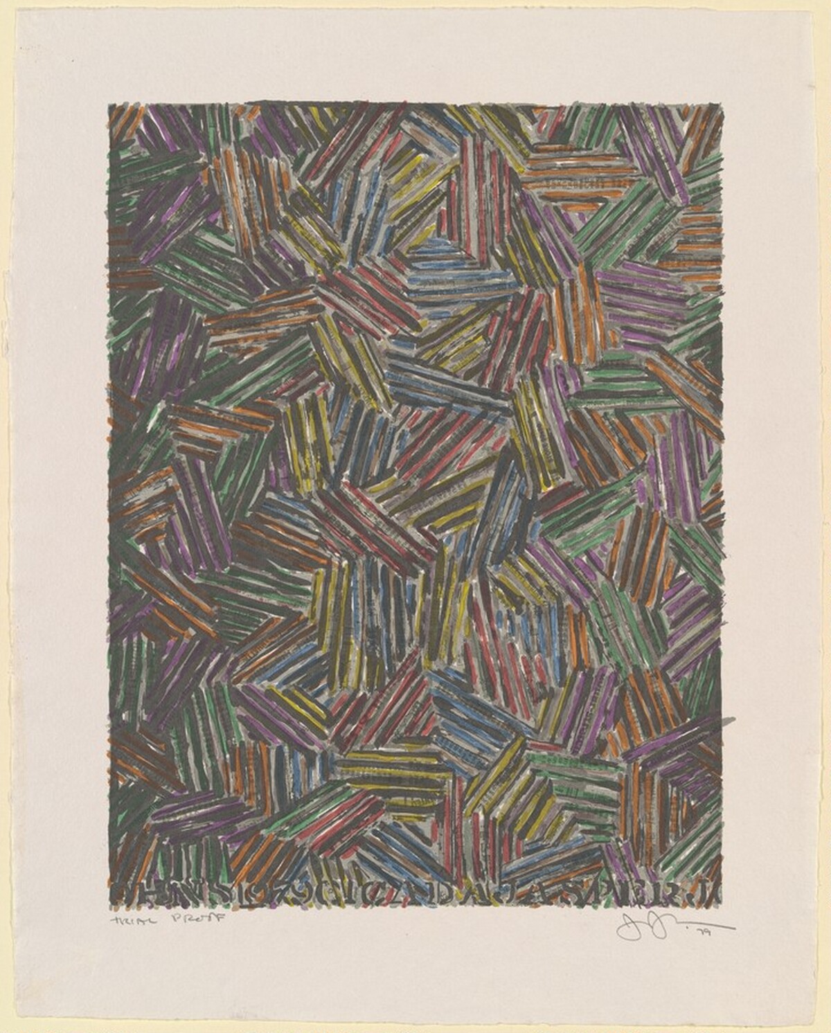 Cicada II [trial proof] by Jasper Johns
