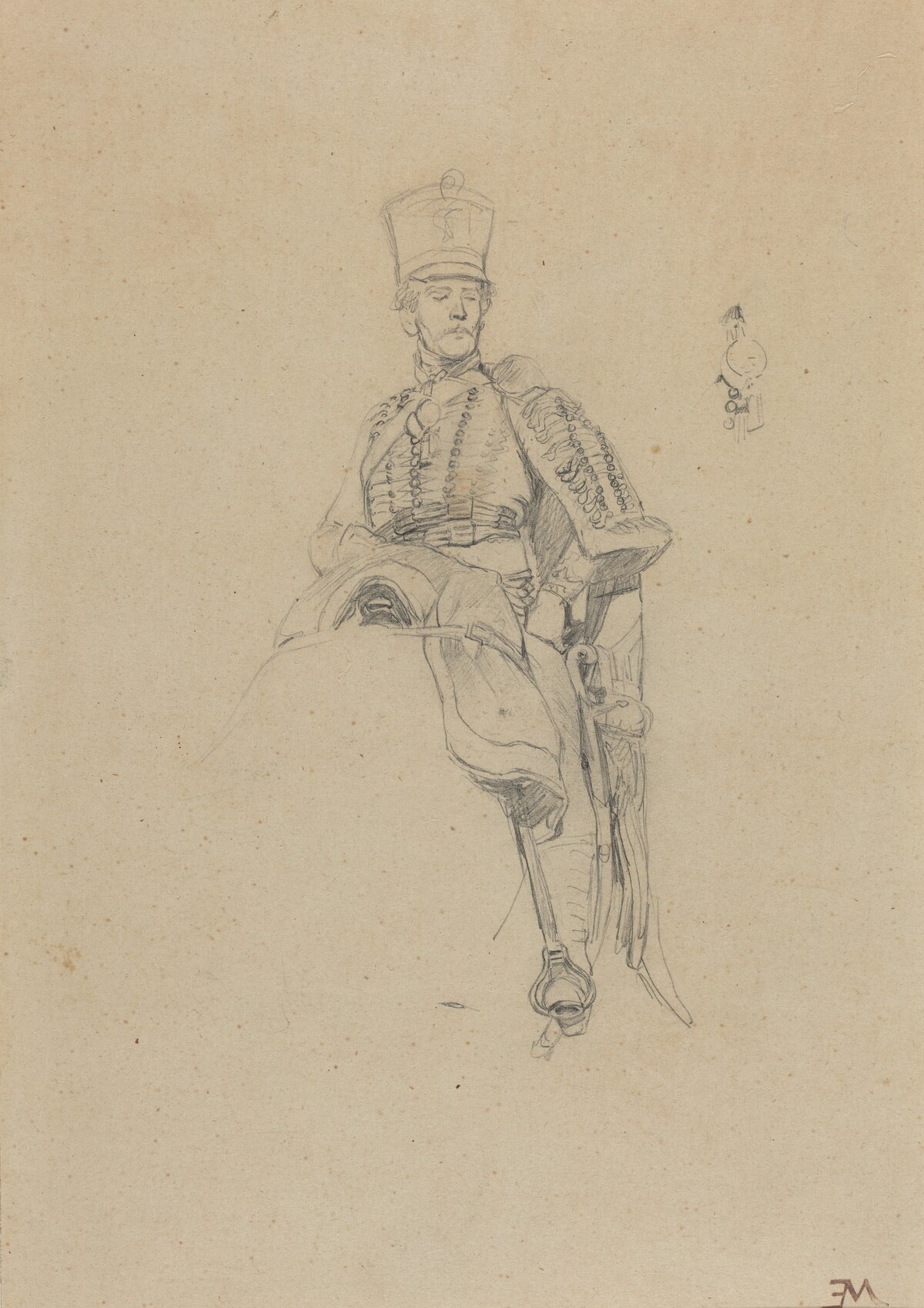 A French Hussar by Jean-Louis-Ernest Meissonier