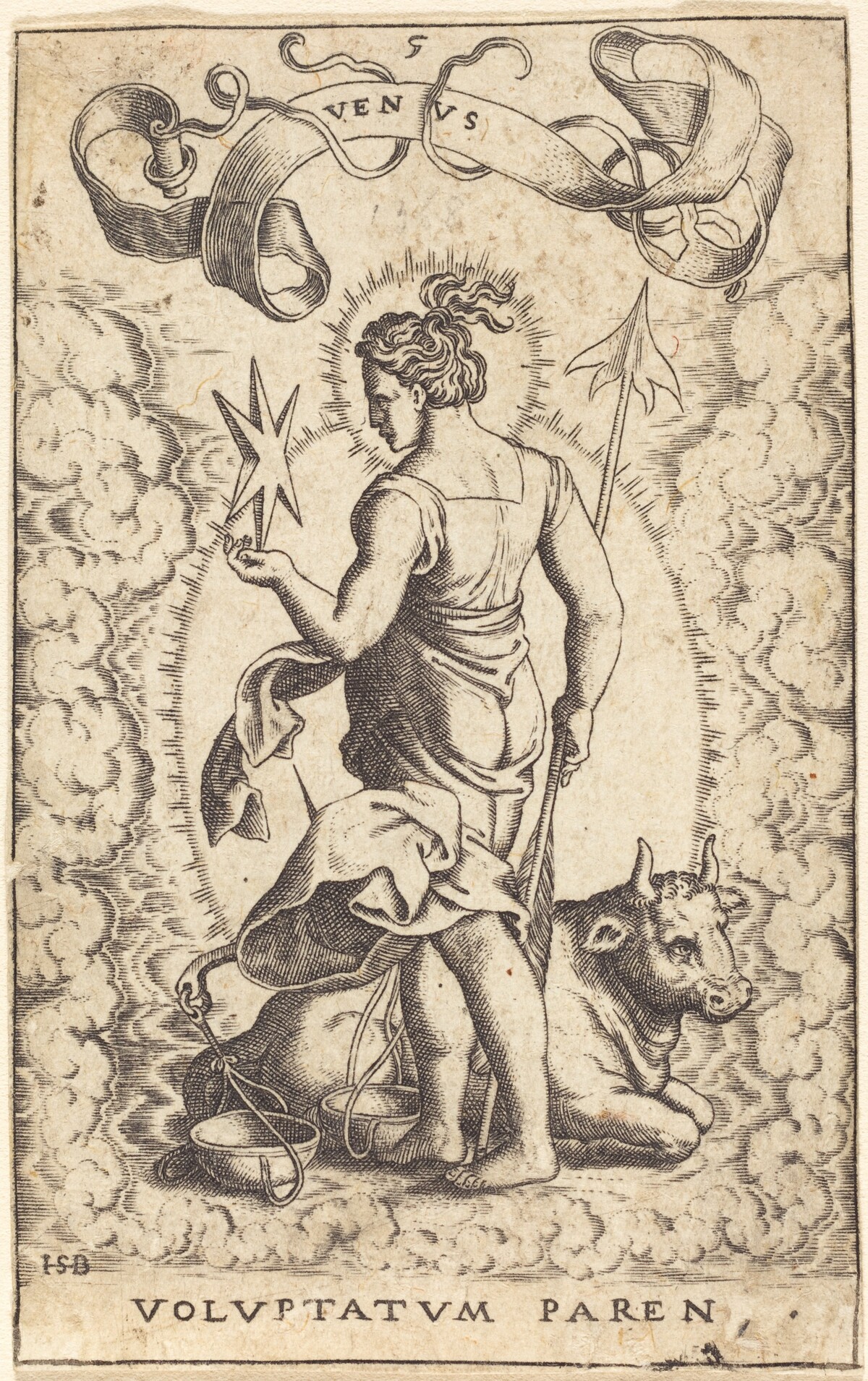 Venus by Theodor de Bry, after Sebald Beham