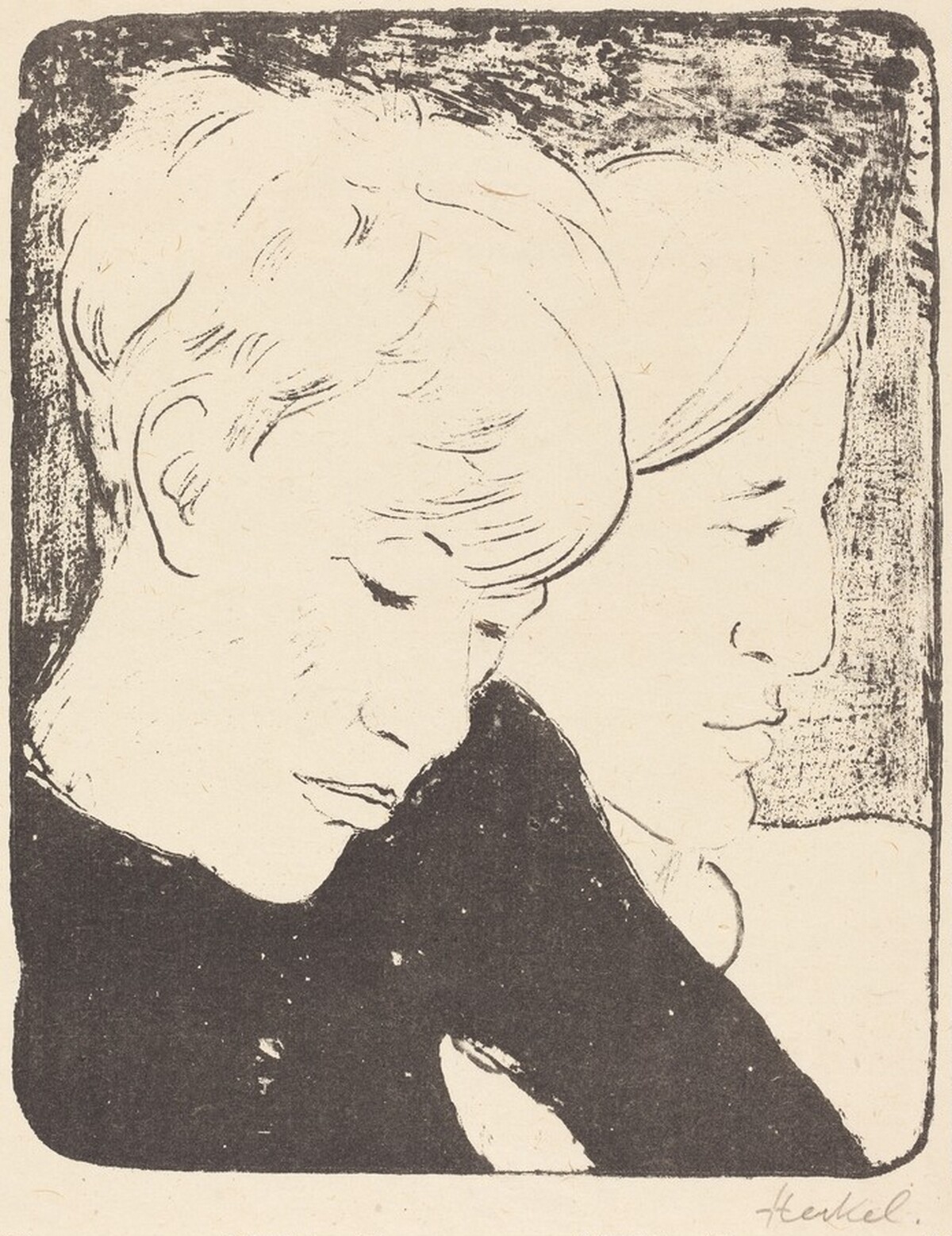 Brother and Sister (Geschwister) by Erich Heckel