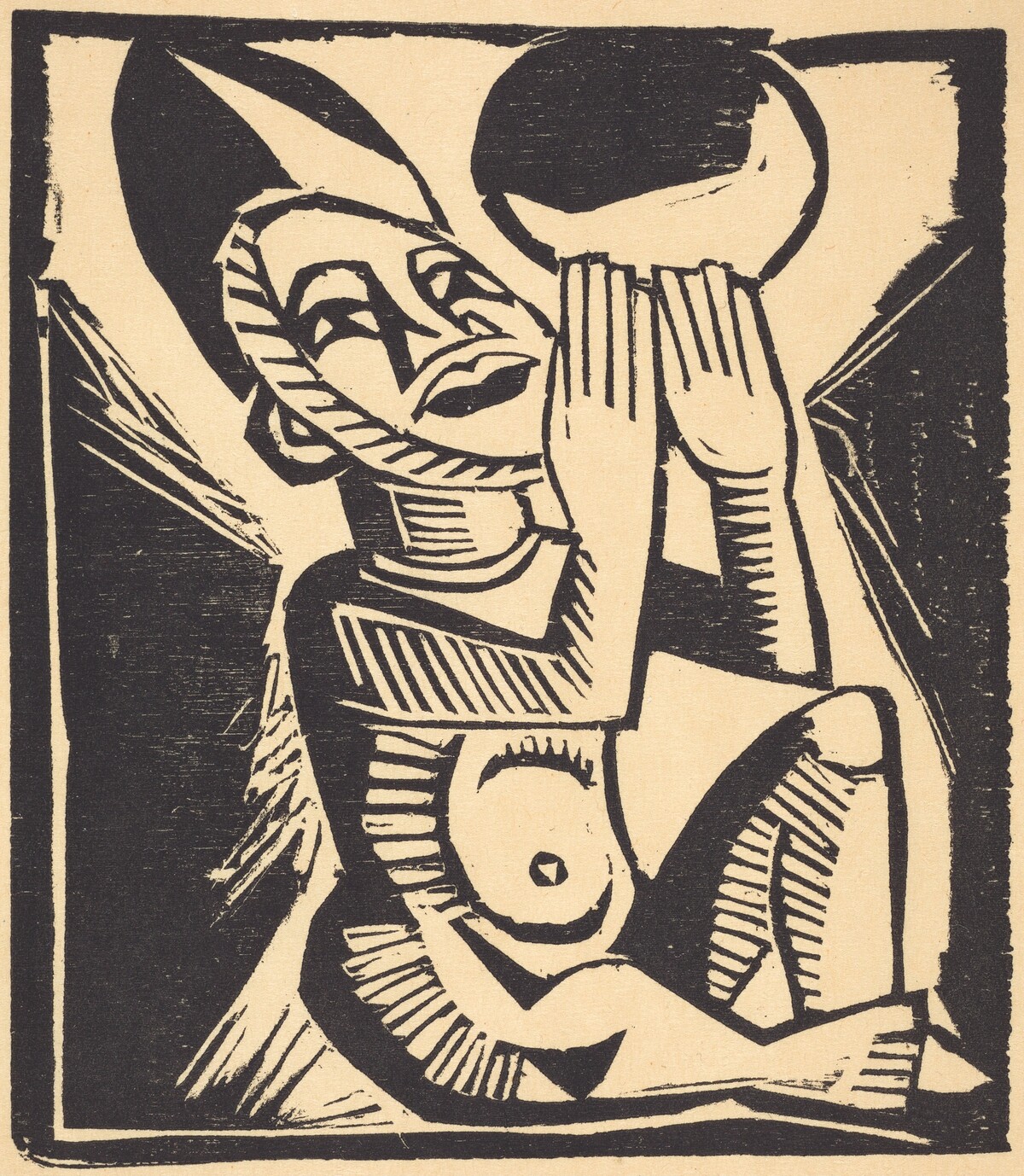 Figure Praying by Max Pechstein