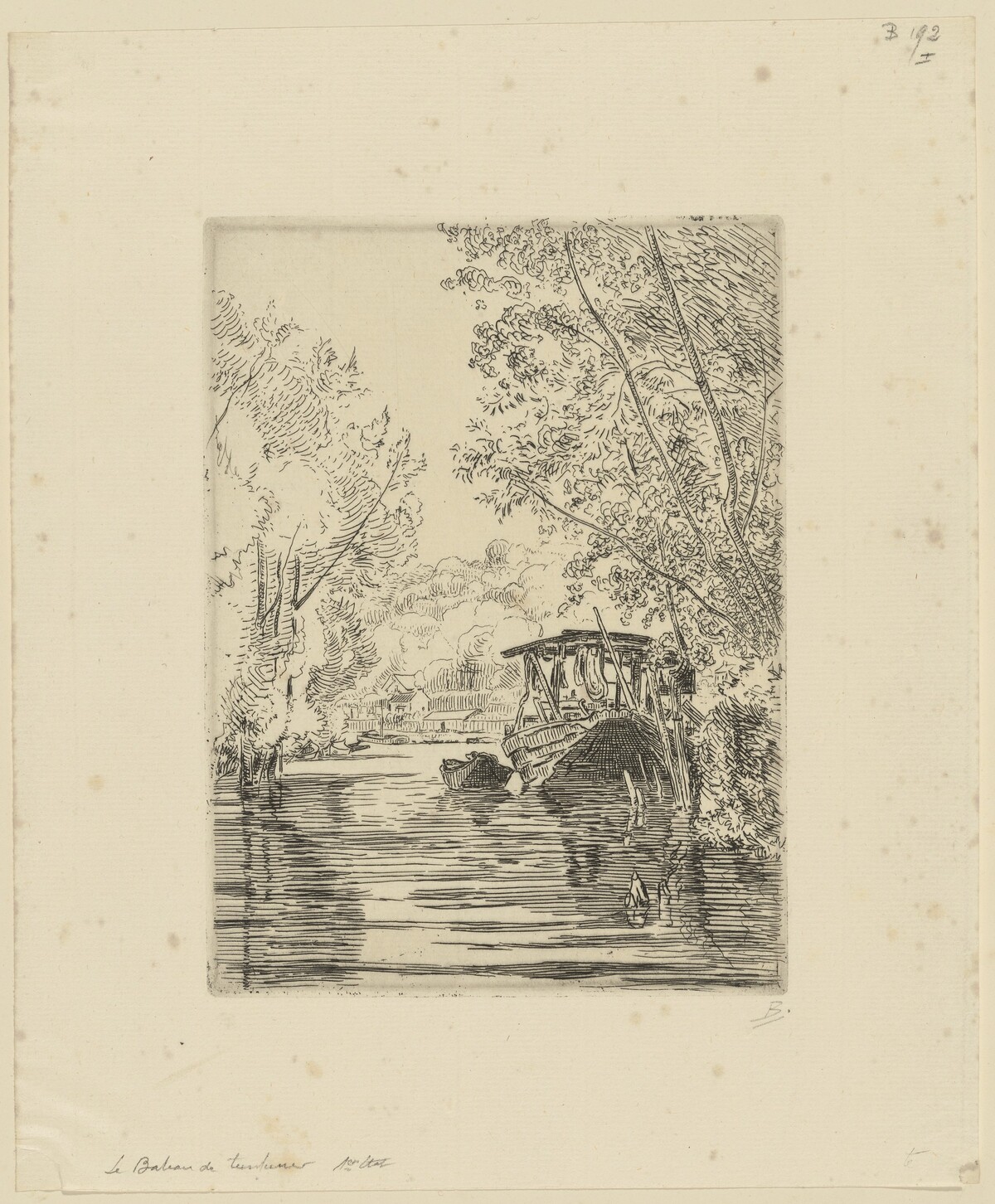 The Dyer's Boat by Félix Bracquemond