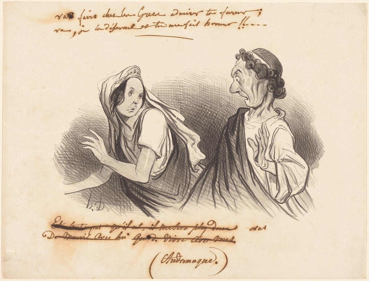 Va faire... admirer ta fureur... by Honoré Daumier