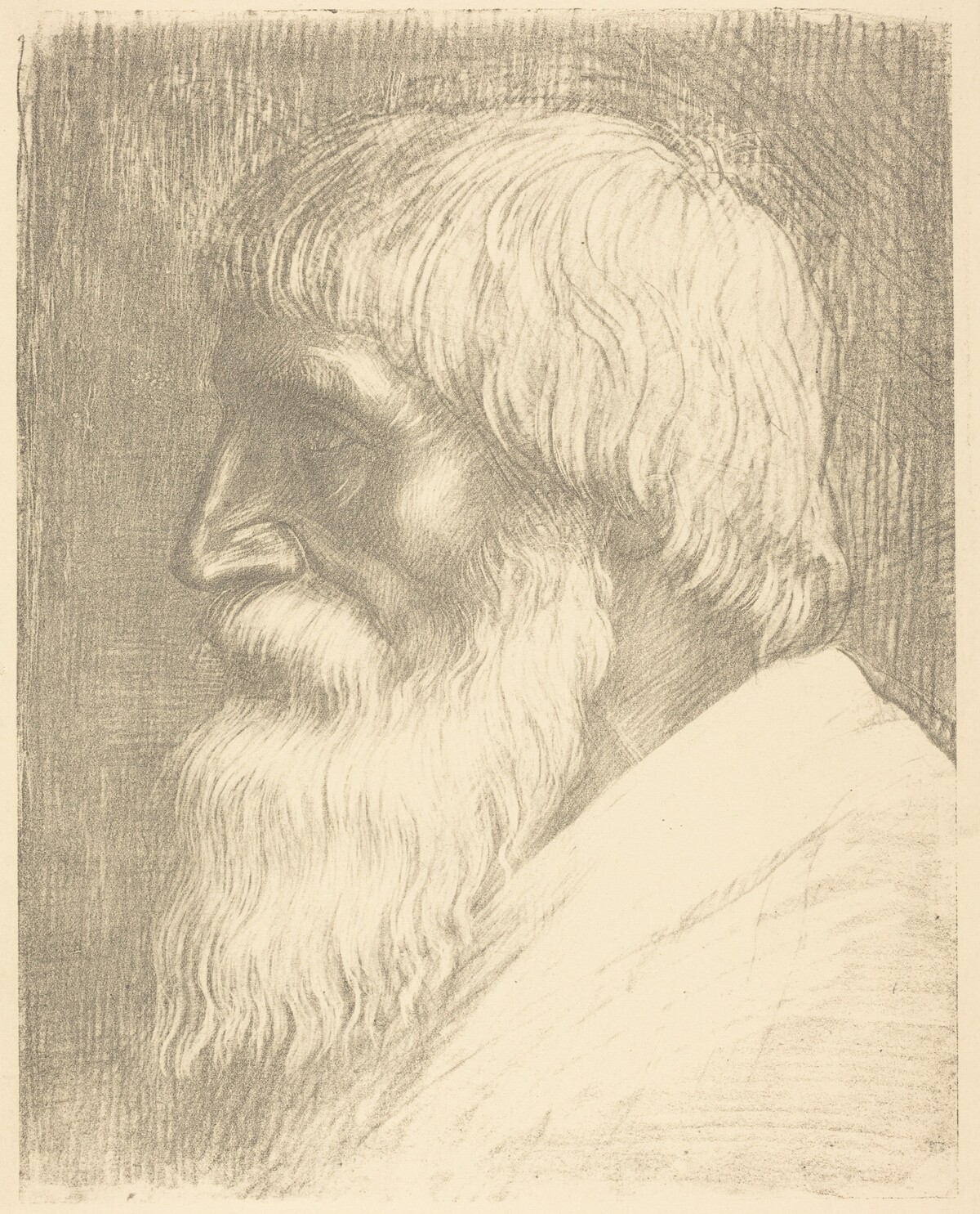 Head of a Man (Tete d'homme) by Alphonse Legros