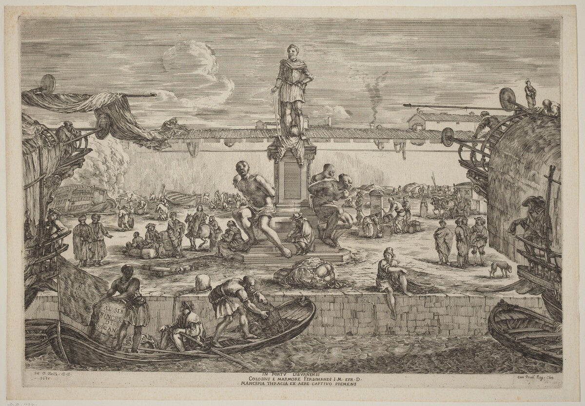 Statue of Ferdinand I by Stefano Della Bella