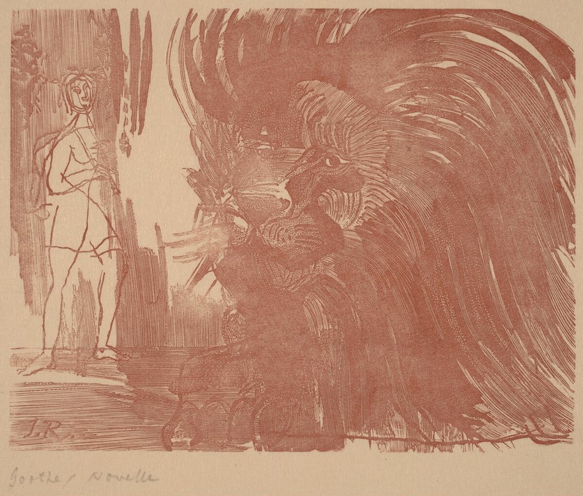 Illustration to Goethe's "Novelle" by Imre Reiner