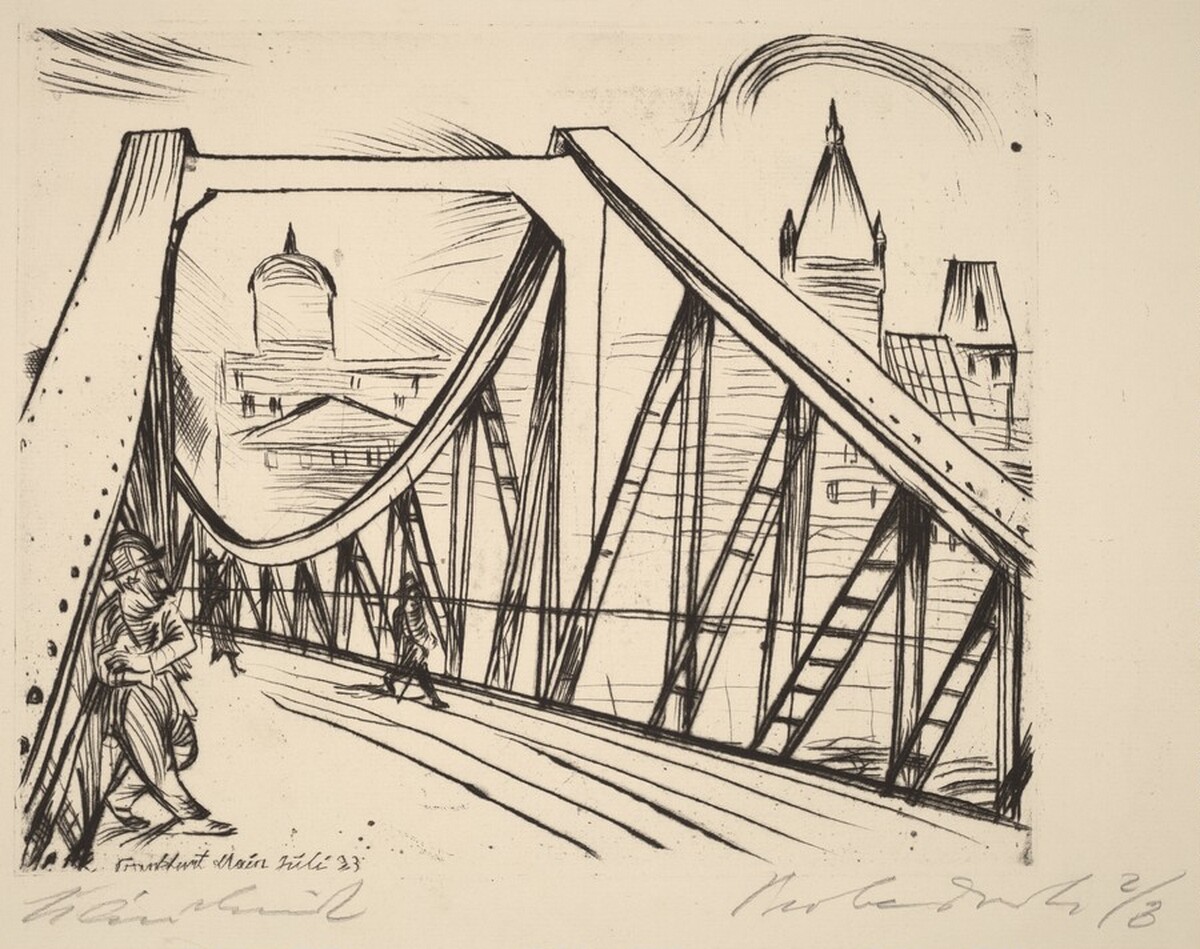 Bridge in Frankfurt by Paul Kleinschmidt