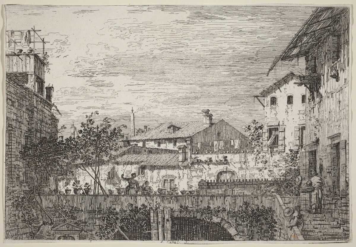 The Terrace by Canaletto