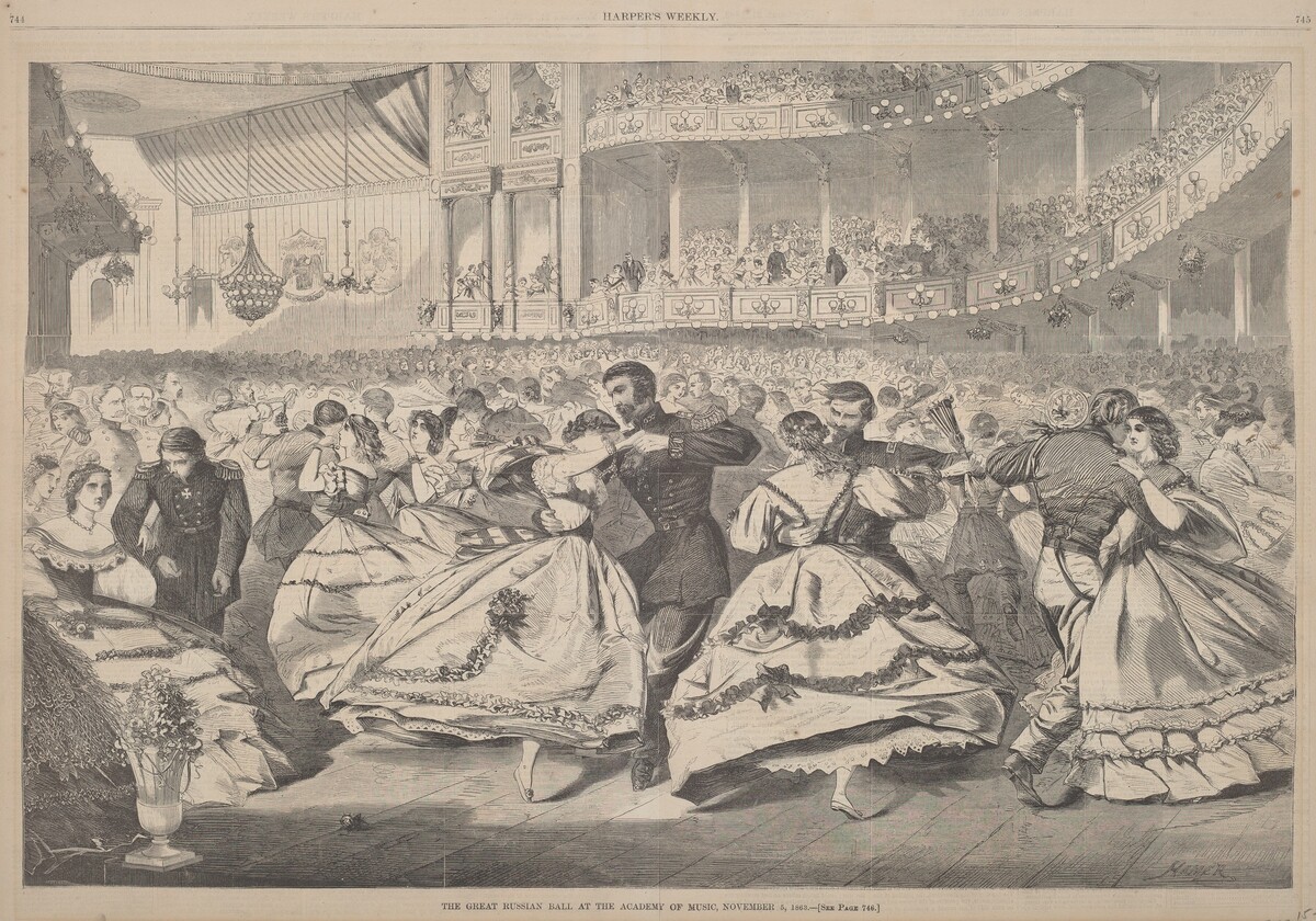 The Great Russian Ball at the Academy of Music, November 5, 1863 by after Winslow Homer