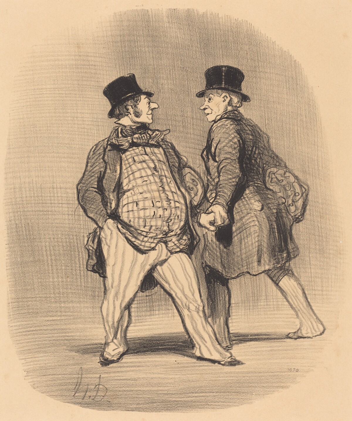 Confrère, méfiez-vous du petit baron... by Honoré Daumier
