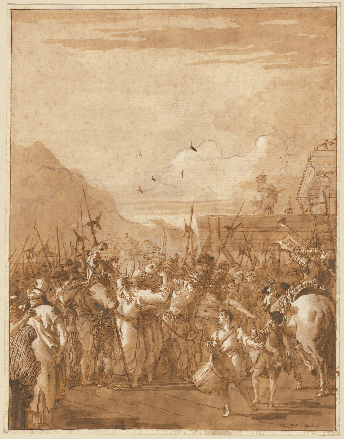 The Parting of Saints Peter and Paul by Giovanni Domenico Tiepolo