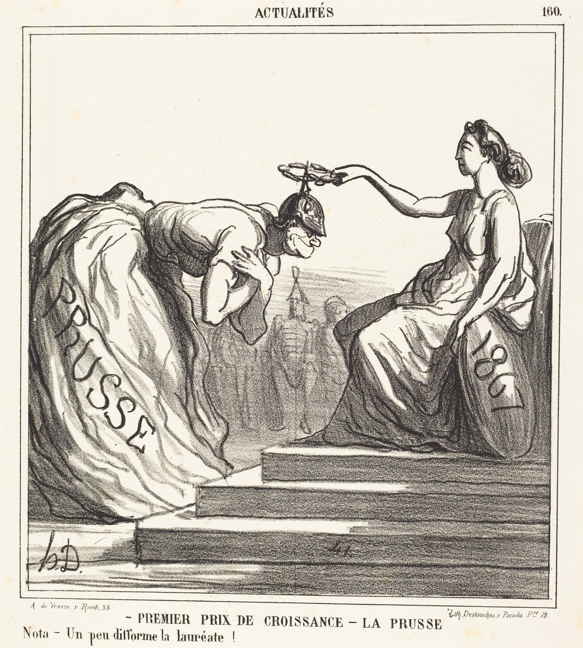 Premier prix de croissance - La Prusse by Honoré Daumier