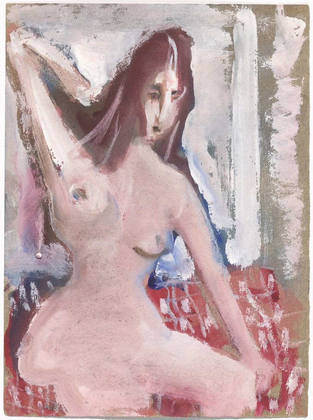 Untitled (seated female nude) by Mark Rothko