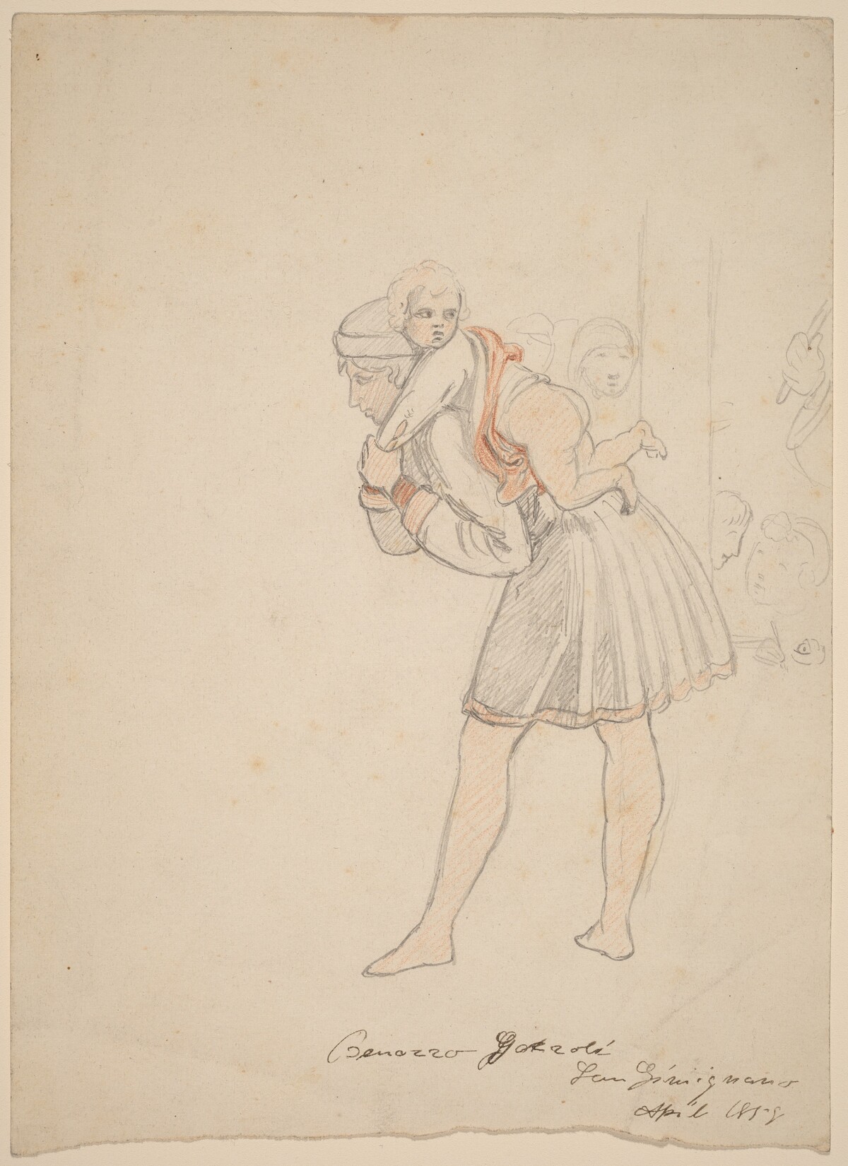 Study after Gozzoli by Elihu Vedder