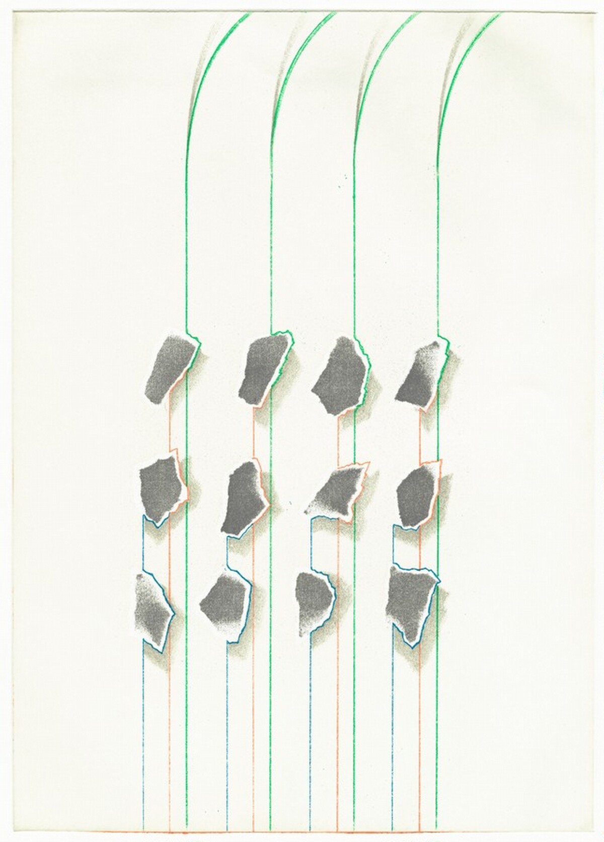 Untitled (12 bits) [working proof 6] by Tomma Abts