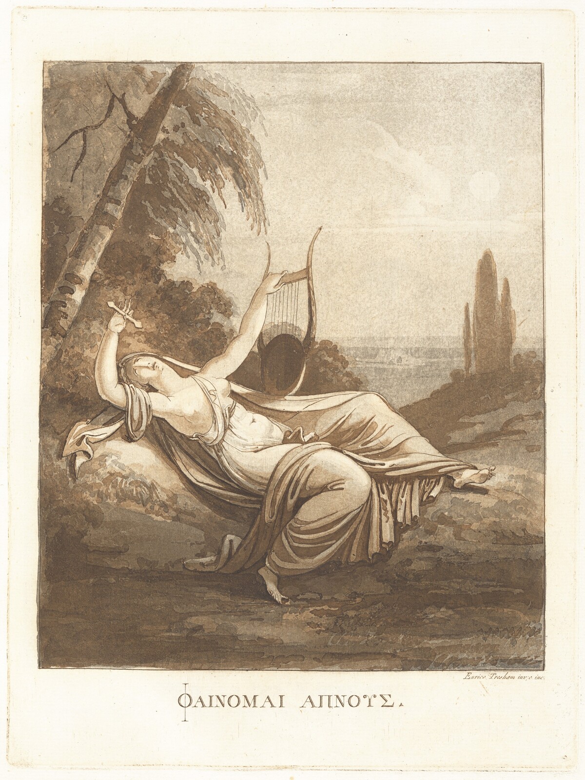 ΦΑΙΝΟΜΑΙ ΑΠΝΟΥΣ (I Seem to Be Breathless) by Henry Tresham