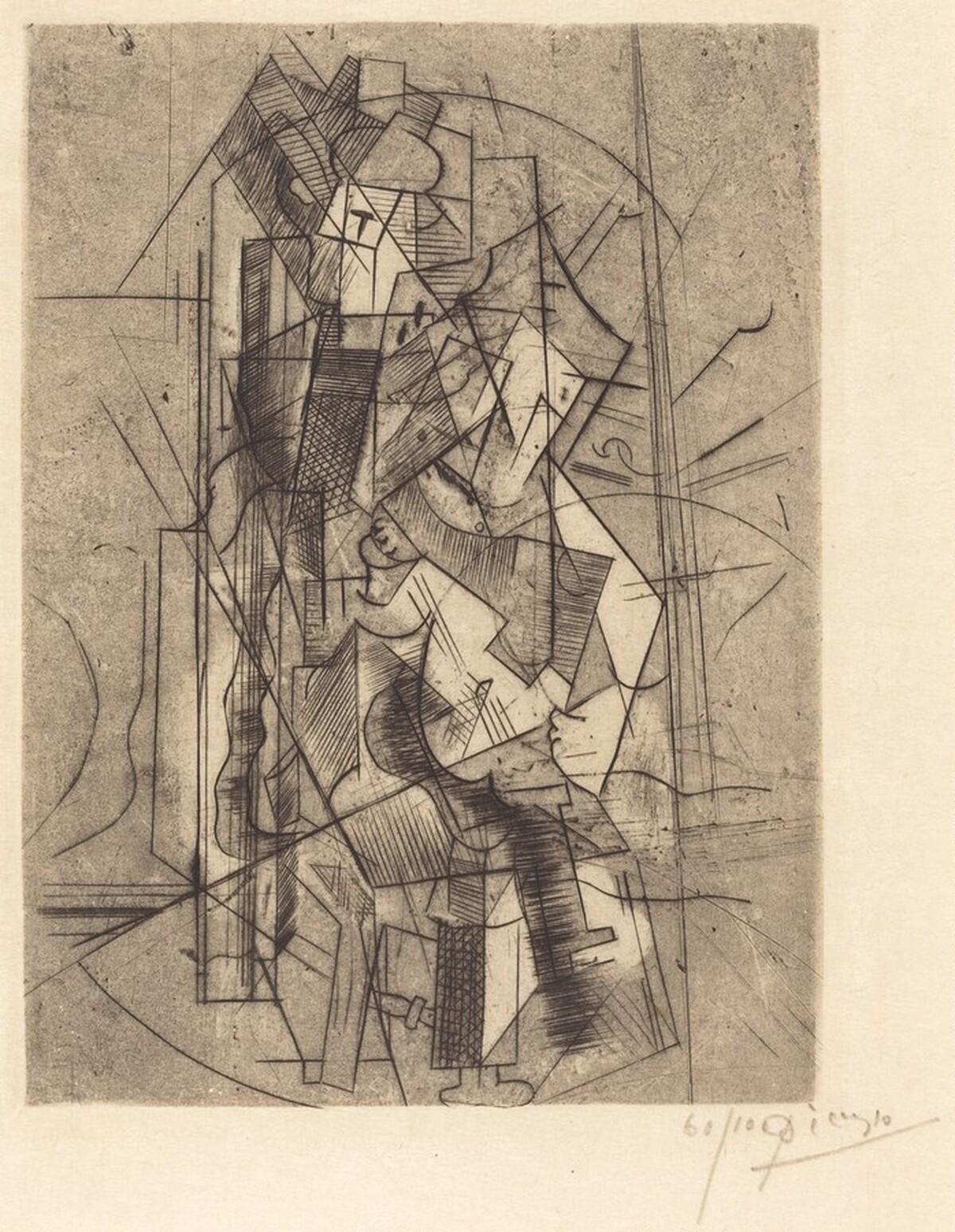 Man with a Guitar (L'Homme à la Guitar ) by Pablo Picasso