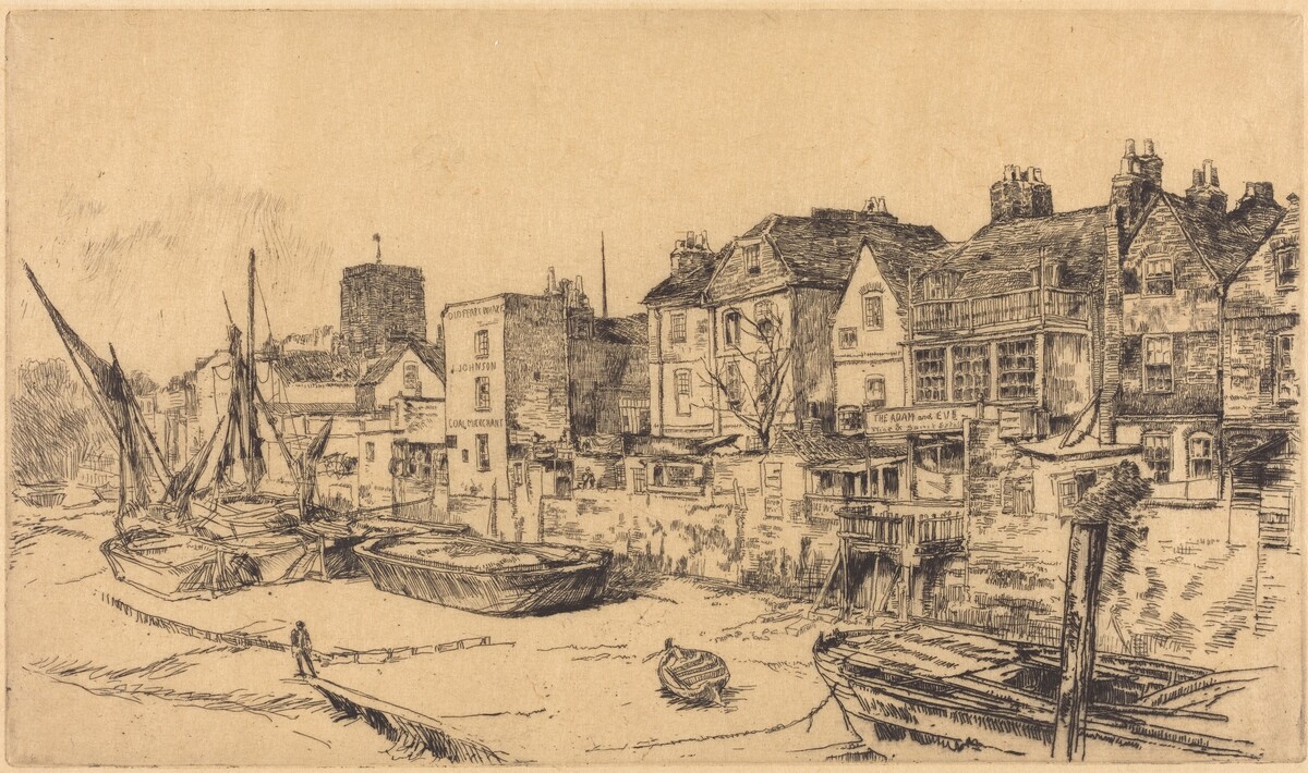 The 'Adam and Eve', Old Chelsea by James McNeill Whistler