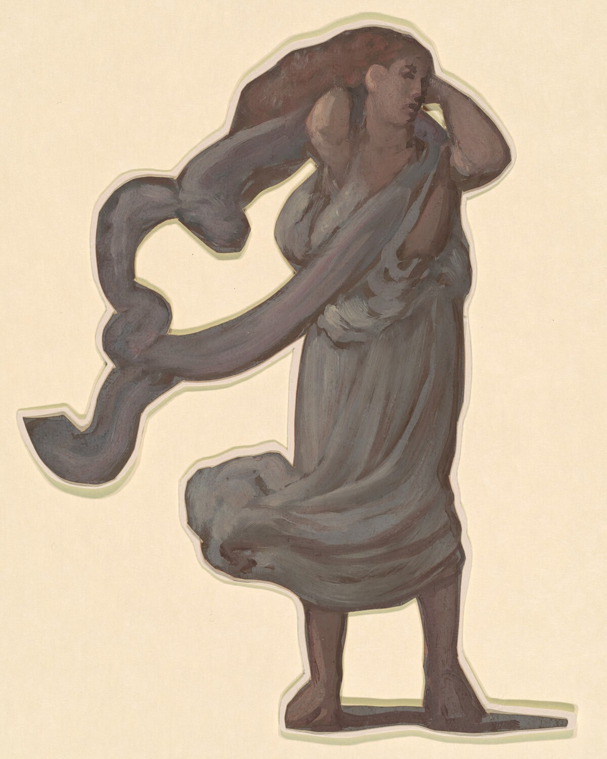 Study for "Greek Girls Bathing" by Elihu Vedder