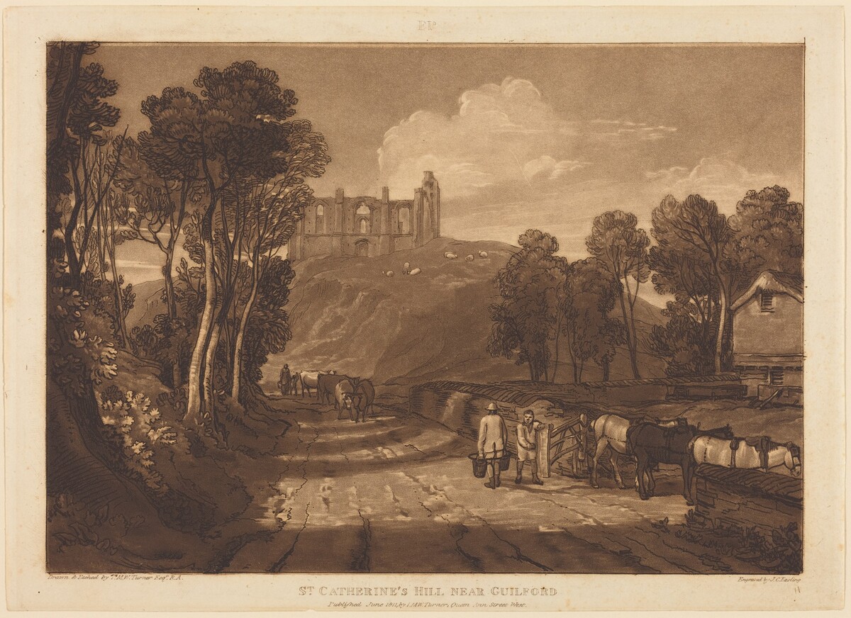 Saint Catherine's Hill Near Guilford by Joseph Mallord William Turner and J.C. Easling
