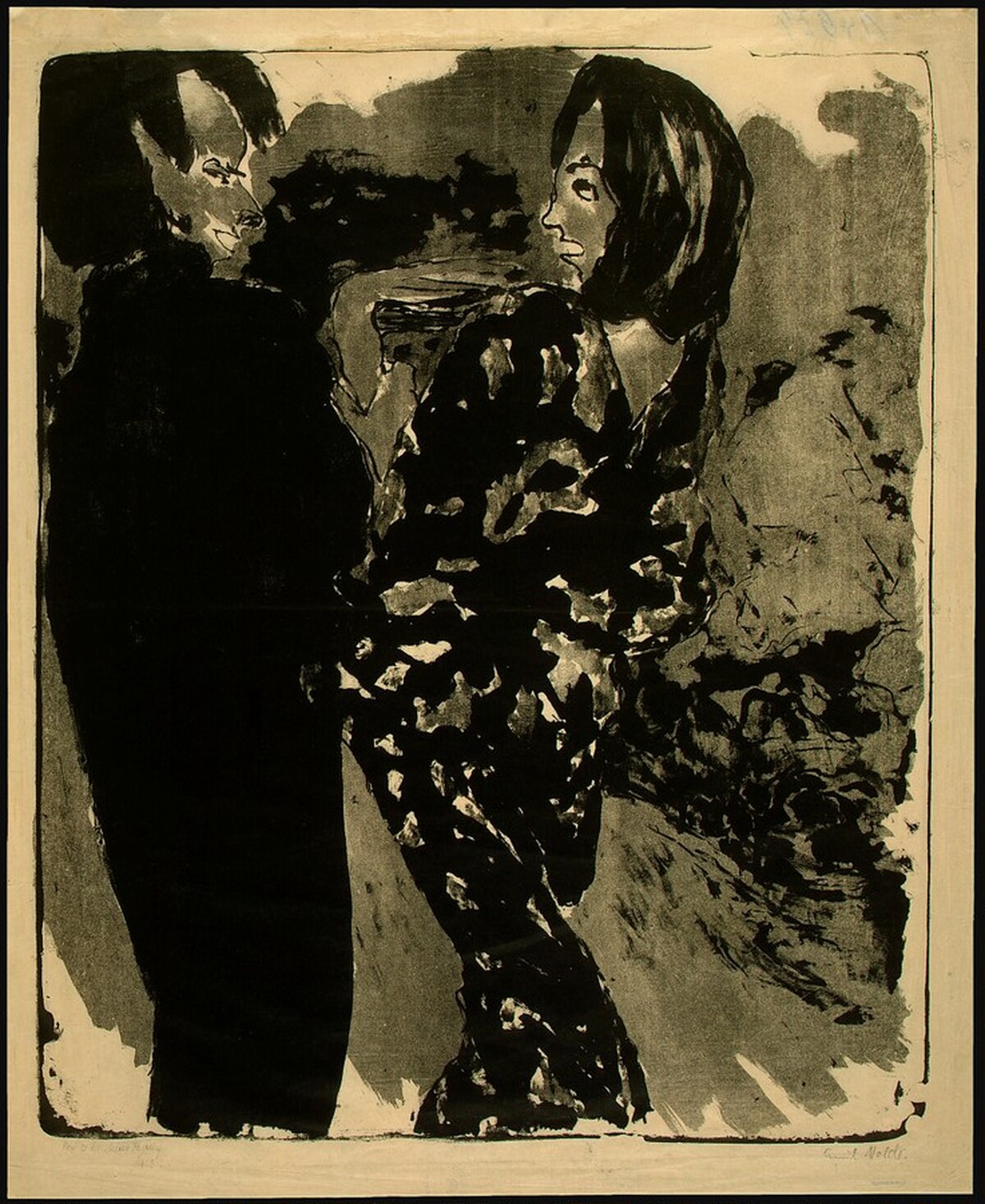 Young Couple (Junges Paar) by Emil Nolde