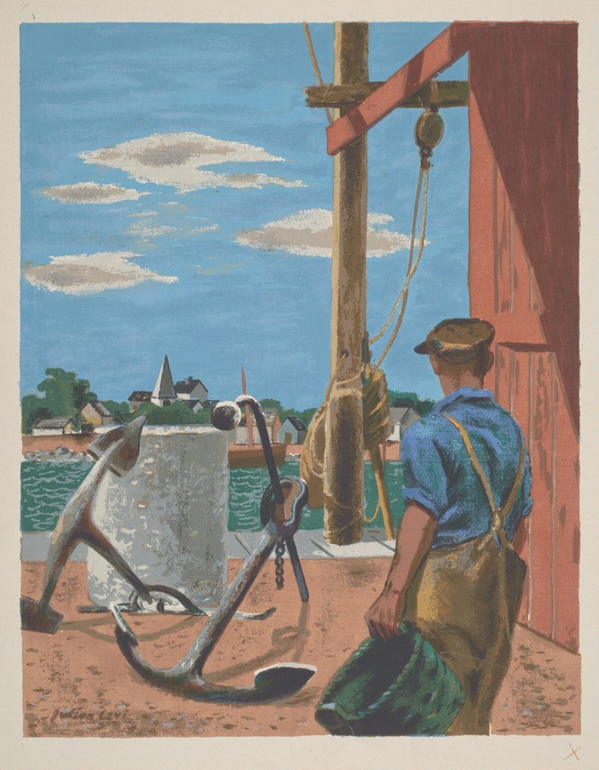 New England Dock by Julian Levi