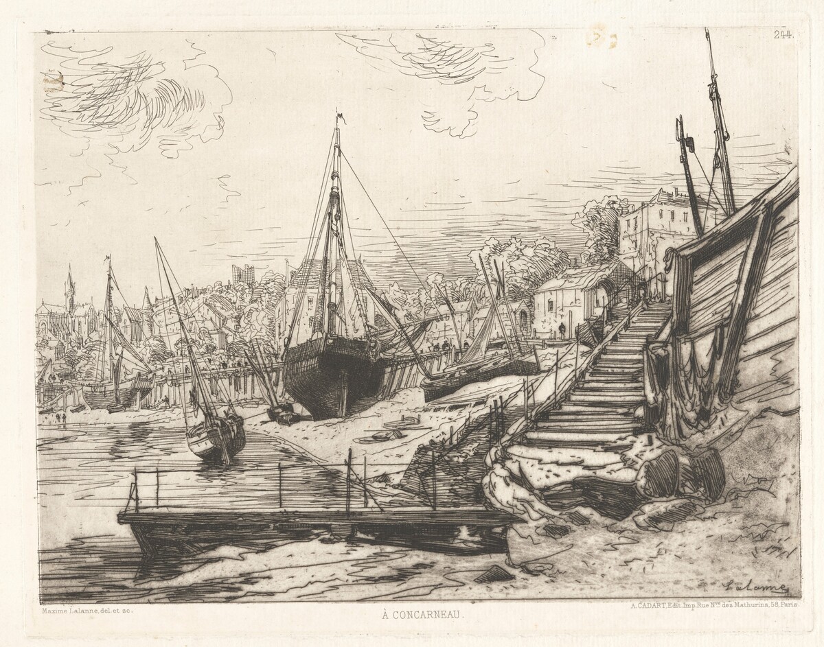 À Concarneau (Trouville) by Maxime Lalanne